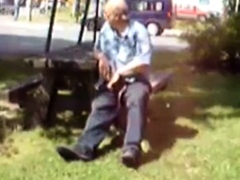 Old Man Jerks In The Park