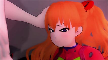 Asuka BLOWJOB FINISH cum in mouth ANIME cumshot hentai