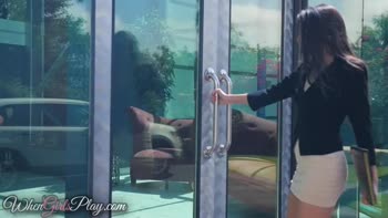 Celeste Star and Kendall Karson's Sizzling Lesbians Kiss and Play