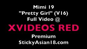 pretty girl asian mimi cum face smiles for the sperm. stickyasian18 asian teen!