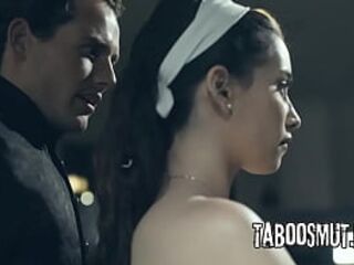 Law Enforcer Screws Brunette hair Housewife In Dystopian Future