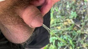 Me pissing in the woods summer 2022