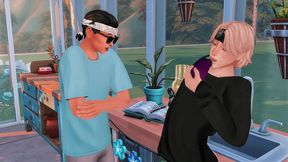 perverted alpha arranged hard anal sex with femboy omega and checked his deep throat (sims + anime hentai + sfm)