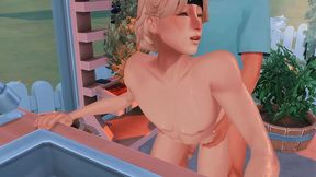 perverted alpha arranged hard anal sex with femboy omega and checked his deep throat (sims + anime hentai + sfm)