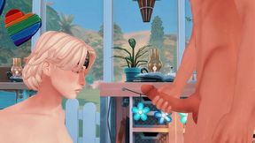 perverted alpha arranged hard anal sex with femboy omega and checked his deep throat (sims + anime hentai + sfm)