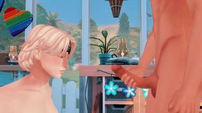 perverted alpha arranged hard anal sex with femboy omega and checked his deep throat (sims + anime hentai + sfm)