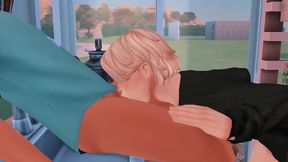 perverted alpha arranged hard anal sex with femboy omega and checked his deep throat (sims + anime hentai + sfm)