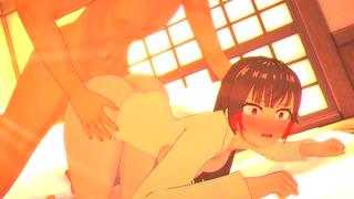 Yuki Suou gets Wet Morning Backshots by Stepbrother - Anime hentai