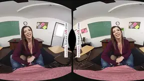 Professor Sara Jay is on the prowl for a teacher's assistant with a hefty cock