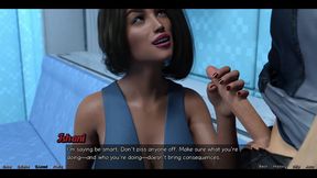 Stranded in Space - Getting a Hot Handjob by Indian MILF with Huge Tits