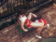 Cute Asian Cheerleader Licking Her Lesbian Friend Pussy