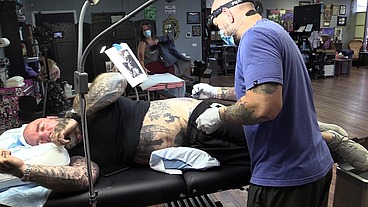 Getting a tattoo!