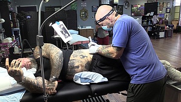 Getting a tattoo!