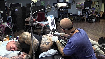 Getting a tattoo!