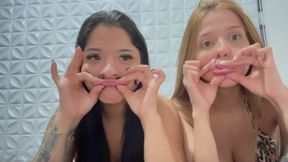 ASIAN AND BLONDE PRINCESS SILLY FACES PART 2 BY ANA AYUMME AND LAVINIA PRINCESS FULL HD