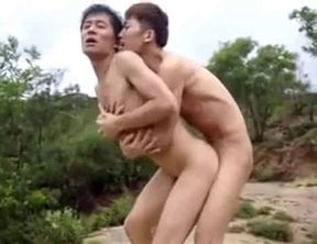 Outdoor Asian Bareback Fun