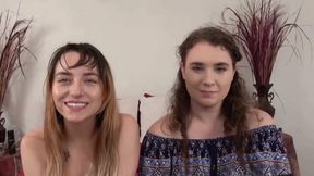 Three amateur girls offer their tight pussies and big asses for hard bareback sex with a