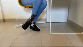 BLACK LOAFERS AND ARGYLE SOCKS SORE FEET (PART 1) - MP4 HD