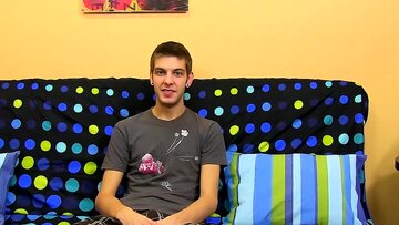 Sexy twink butt Max Morgan snapping his plump stick at