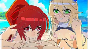 BlazBlue Beach Desire: Steamy Tropical Trysts Beneath the Ocean Spray