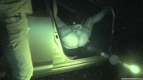 Parking Lot Gangbang Filmed with Nightshot Cam