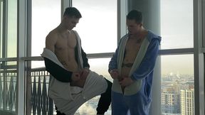 with a straight friend, a morning handjob marathon was arranged tommy gold falcon al - 84