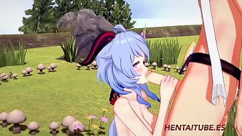 Genshin Impact Hentai 3d - Ganyu Blowjob to Aether - Japanese asian Manga anime game porn Animation