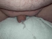 Chibby small dick pillow humping cum