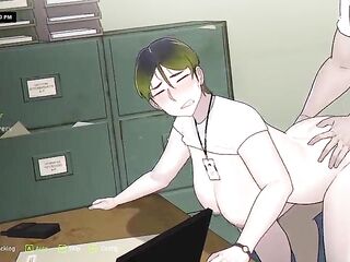 Your Girlfriend stay overtime with your boss since you failed to meet the quota of the day.