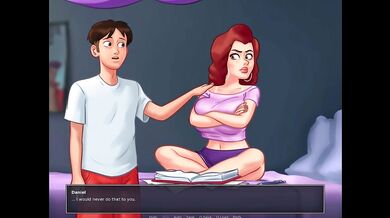 Summertime Saga -Gilrfriend's Red Head Best Friend gets fucked by a huge cock ( Becca) (20.10)