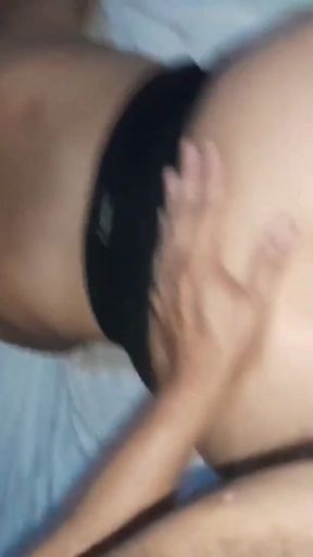 Real video with my Indian stepdaughter, she comes to fuck me because I do suck her ass I cummed inside her ass   Clip 3
