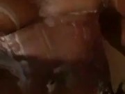 SOAPY BIG BLACK DICK IN SHOWER