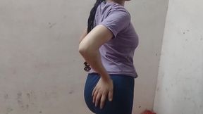 Cute step daughter ko room me band kar ke pel diya