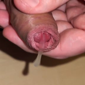 play and jerk off  my little foreskin cock until he cums