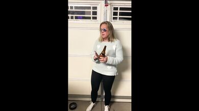 Mel Luvs Smoking in the garage. PAWG MILF in yoga pants LUVS to smoke.