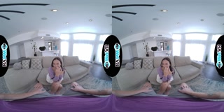 WETVR Huge Thick Dick Slides Deep Into Skinny Brunette In VR Porn