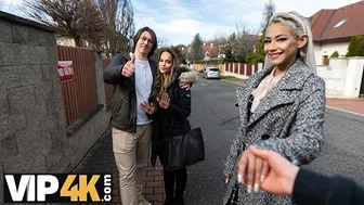 Expected a BBQ but got hot sex with a huge tits beauty while her BF watched