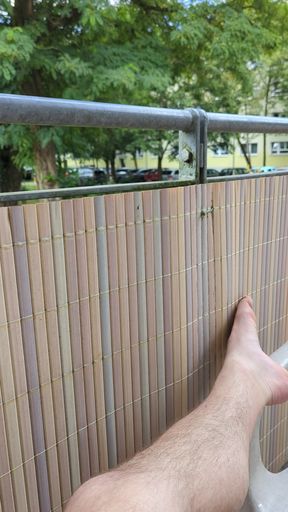 Emotional moment from "On the balcony in broad daylight"