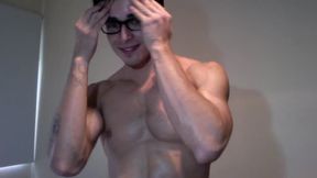 Muscle Model, Alexander Plays with His Dick