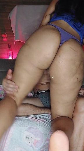Vanessinha Sat Down and Rolled Over Until She Got Milk From My Penis