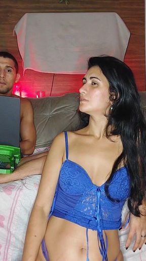 Vanessinha Sat Down and Rolled Over Until She Got Milk From My Penis