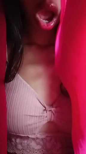 Hot Sexy Lip Teasing Closeup