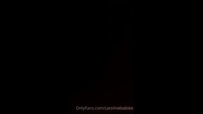 Caroline teasing and cumming in bed