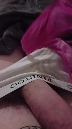 Super Thick Cum Shot Into My Friends Cute Pink Panty