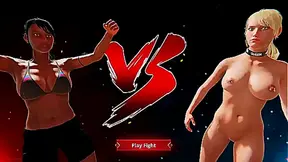 Dela Clashes With Terra in Steamy Nude Battle Arena – Fighters Unleashed