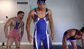 Wrestling until its time to team jerk.