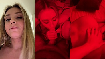 Alice & Eve Sweet Sensual Threesome Fuck With Stranger and Cum Load Swap