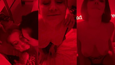 Alice & Eve Sweet Sensual Threesome Fuck With Stranger and Cum Load Swap