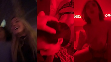 Alice & Eve Sweet Sensual Threesome Fuck With Stranger and Cum Load Swap