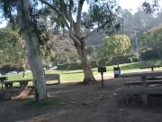 Naked, horny and RISKY exhibitionist jerking off in direct sight of traffic